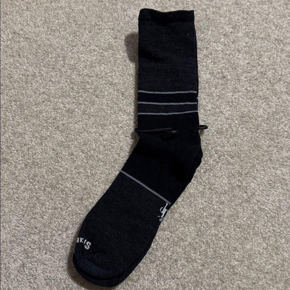 Smartwool Merino Crew Socks Black Charcoal Gray New without Tags-Medium (7-9.5)